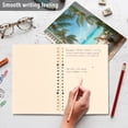 thumbnail image 5 of Wirebound Notebook Hardcover Spiral Notebooks Palm Trees and Ocean, 60 Pages, 80 GSM, 5.7 x 8.3in, 5 of 7