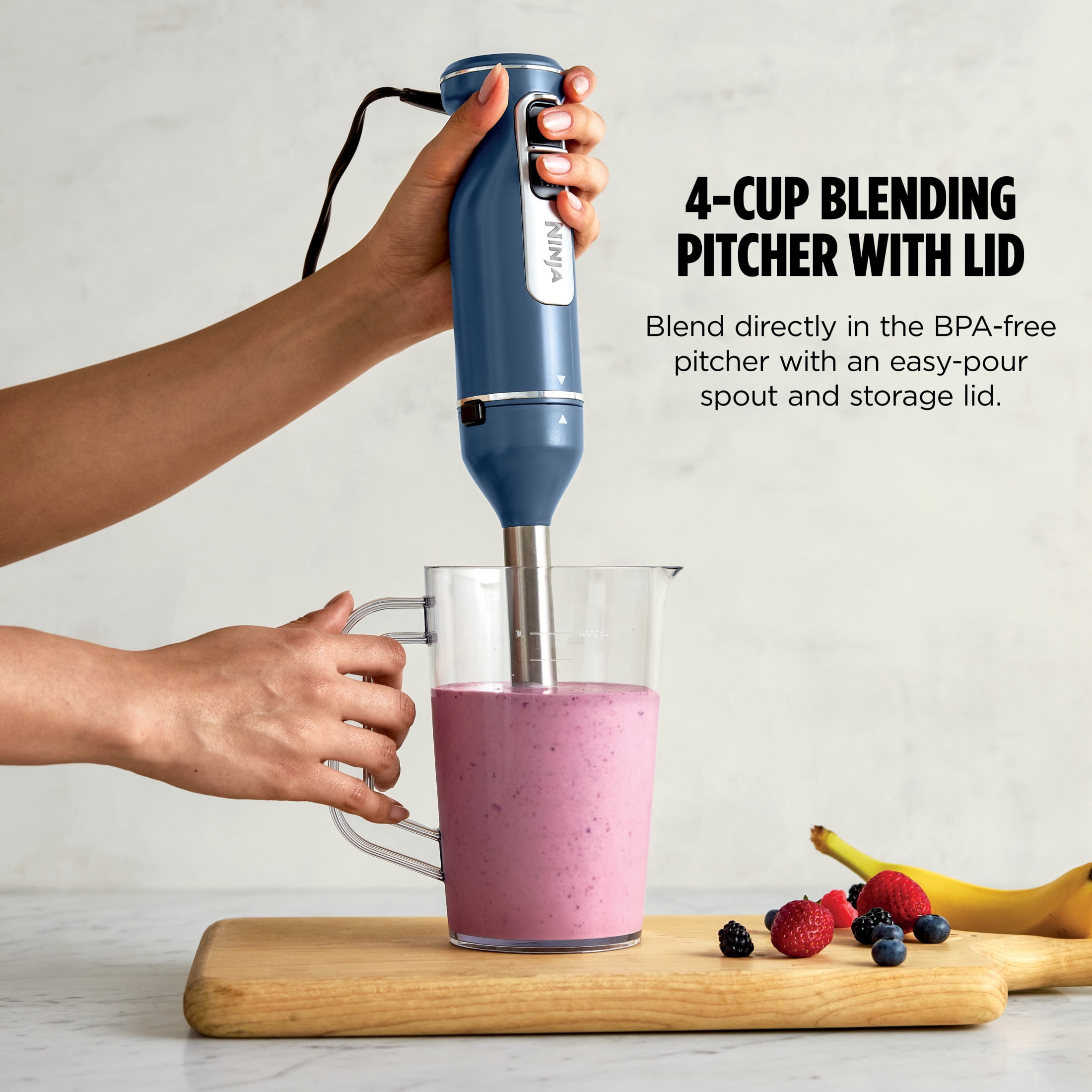 Ninja® Power Duo Immersion Blender with Whisk