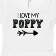 thumbnail image 4 of Inktastic I Love My Poppy with Arrow Girls Baby Dress, 4 of 5
