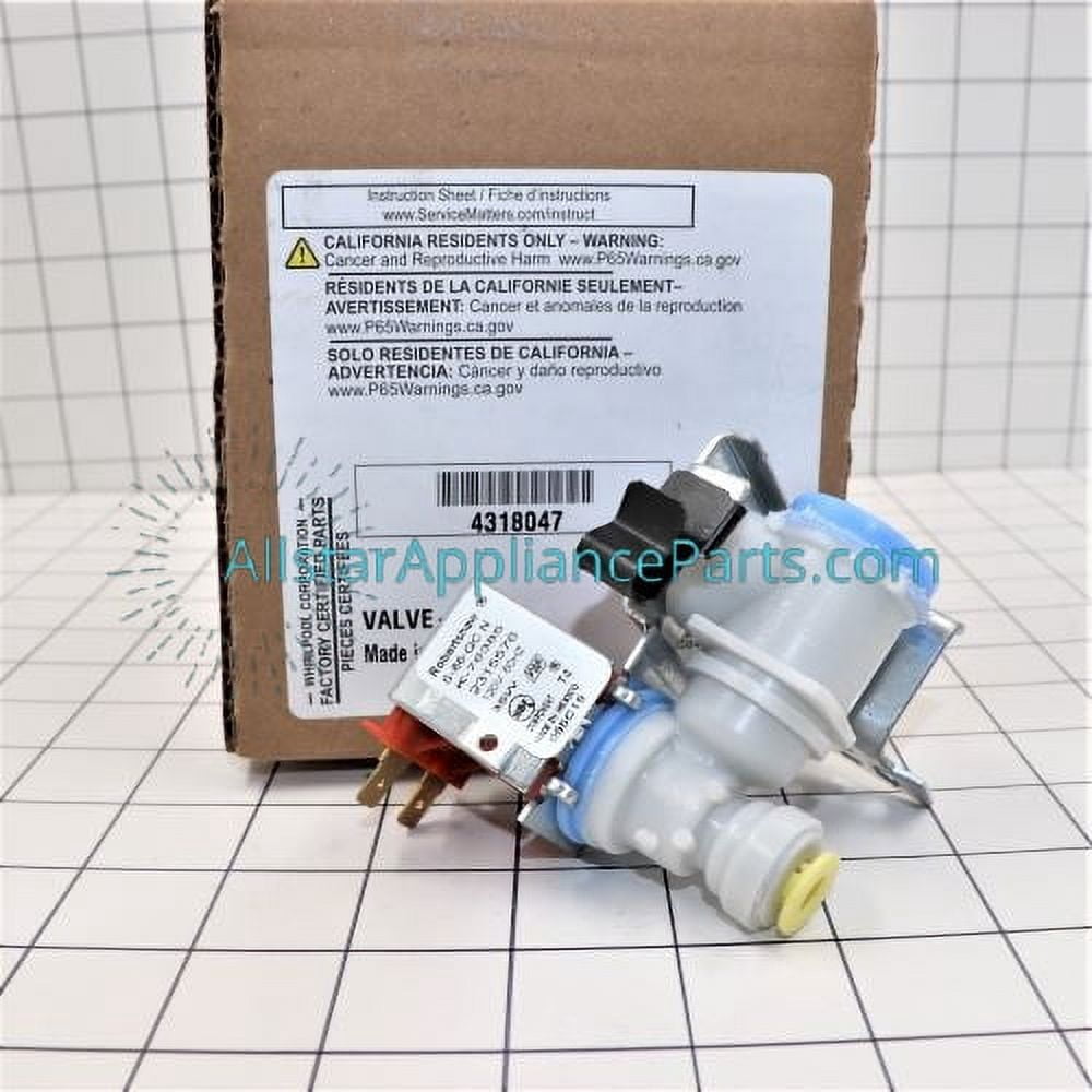 Whirlpool Refrigerator Water Inlet Valve Kit 4318047