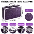 thumbnail image 4 of Estuche de maquillaje CHARMCODE Beauty Train con set de maquillaje, color morado, 4 of 9