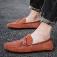 thumbnail image 5 of Men's Casual Loafers Slip On Leather Shoes Lightweight Driving Shoes Moccasins Classic Penny Loafer Flats Boat Shoes, 5 of 10