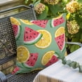 thumbnail image 5 of Watermelon Lemon Throw Pillow Cover Summer Watercolor Fruit Cotton Linen Cushion Cover Throw Pillow Case with Invisible Zipper for Couch Sofa Bed Chair Car 20x20 Inch, 5 of 9