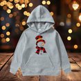 thumbnail image 2 of Top Kids Hoodie Christmas Long Sleeve Solid With Pocket Boys Sweatshirt Girls Winter Coat Outerwear Size 3-14 Years, 2 of 7