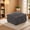 Gray(Plush Corduroy Fabric), variant on Ovios 32" Ottoman Seat Module for Modular Sectional Sofa Plush Corduroy Upholstery Cloud Coffee Table Footrest with Pillow for Living Room, Bedroom, Black