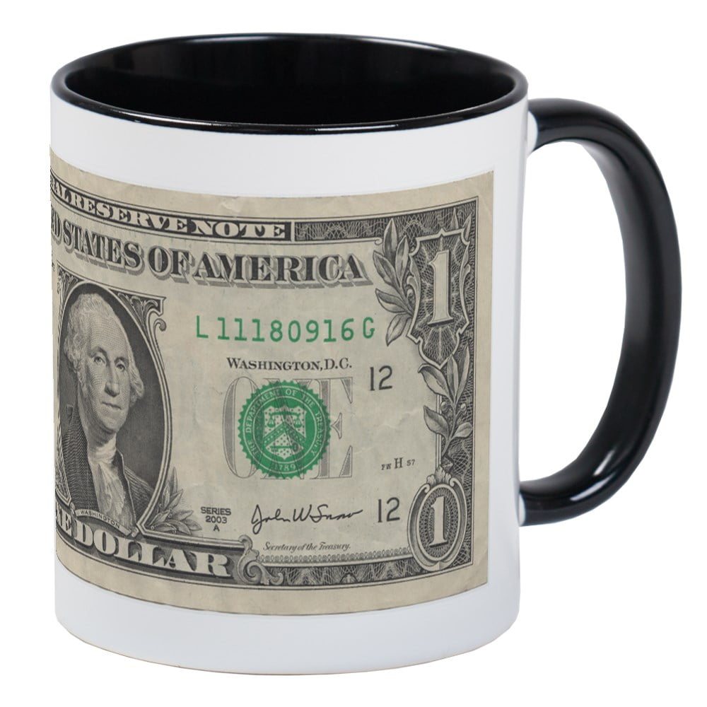 CafePress Dollar Bill Mug Unique Coffee Mug, Coffee Cup CafePress