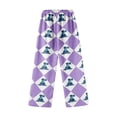 thumbnail image 5 of Pantalon de Pyjama Violet pour Femmes, Bas de Pyjama Long Doux Décontracté S, 5 of 5