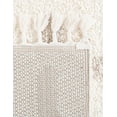 thumbnail image 6 of Unique Loom Hygge Shag Collection Area Rug - Positive (8' Square Ivory/Beige), 6 of 6