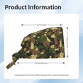 thumbnail image 2 of Scrub Caps Women Men, Cool Cat Camouflage Green Adjustable Working Caps, Turban Hat Cleaning Working Cap with Sweatband, Elastic Bandage Tie Back Nurse Cap, 2 of 5