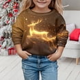 thumbnail image 2 of Gubotare Toddler Girl Christmas Sweatshirt Print Crewneck Shirt Xmas Holiday Pullover Tops Merry Christmas Toddler (Rose Gold,4-5 Years), 2 of 4