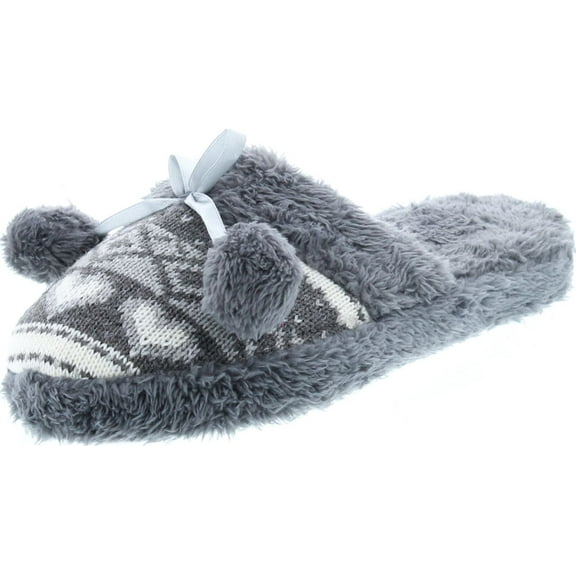 Static Footwear Womens Slip On Fashion Warm House Slippers