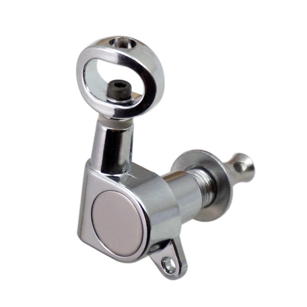 6 Pieces Guitar Replacement Full Closed Tuning Pegs Machine Heads for Electric/Acoustic Guitar