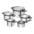 thumbnail image 1 of ZWILLING Simplify Ensemble de Casseroles, 9 Pcs en Acier Inoxydable, 1 of 10
