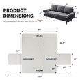thumbnail image 2 of MoNiBloom Sofa Cover, Machine Washable Cushion Slipcover Non Slip Couch Cover, Ivory, 2 of 9