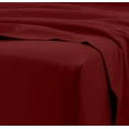 thumbnail image 2 of Fitted Sheet 800 Thread Count 100% Egyptian Cotton 1-Piece King Size (78" x 80") Inch, 100% Long Staple Cotton Fitted Sheets, Bed Fitted Sheet fit Upto 18" Deep Pocket - Burgundy Solid, 2 of 5