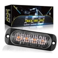 thumbnail image 3 of 2pcs truck/van 12-24v side ultra-thin 4LED strobe light warning light strobe light 12W, 3 of 7