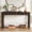 Espresso / Solid Wood, variant on Rustic Console Table with Curved Corners, Light Oak / Solid Wood