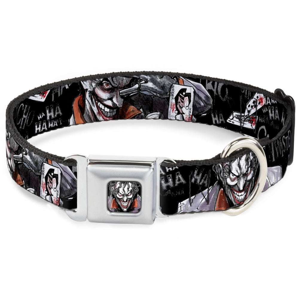 dog collar jkqjoker face stare full color joker brilliantly twisted