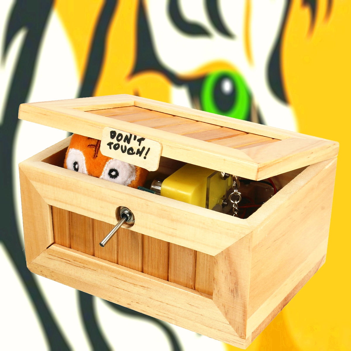 Don't Touch Useless Box Surprises Most Leave Me Alone Machine Fully Assembled in Real Wood