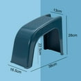 thumbnail image 3 of Soporte para Reposapiés de Diseño Antideslizante Sunnimix Taburete de Almacenamiento para Pies Azul, 3 of 6