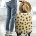 thumbnail image 2 of White Yellow Sunflower Pattern Luggage Cover Fashion Suitcase Cover Baggage Covers Fit 25-28 Inch Luggage (Go Travel), 2 of 5