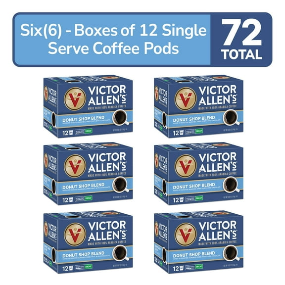 Decaf Donut Shop Blend, Medium Roast, Single Serve Coffee Pods for Keurig K-Cup Brewers