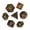 Red Green Stripe w/Gold Numbers, variant on Cusdie 7Pcs/set Wooden DND Dice D&D Wood Dice D4 D6 D8 D10 D% D12 D20 Polyhedral Games Dice Set for Table Games MTG RPG