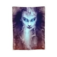 thumbnail image 7 of DouZhe Ultra-Soft Micro Fleece Lightweight Flannel Bed Blanket, Surreal Cyberpunk Girl Print Cozy Warm Throw Blankets, 60"x50", 7 of 7