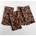 thumbnail image 1 of Vargottam Designer Cotton Canvas Napkins - Set of 12, 20-Inch, Warm Brown Tone Earthy Floral Print, Durable & Absorbent Cloth Napkins for Dining, Parties, and Home Decor - Machine Washable, 1 of 7