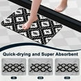thumbnail image 6 of 1pc Black and White Geometric Bathroom Rug Bathroom Decor and Accessories- Durable,Anti Slip,And Quick Drying,Suitable For Indoor/outdoor Use - Perfect For Bathrooms,Bedrooms,Kitchens, 6 of 9