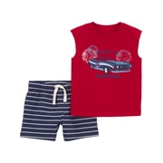 Baby and Toddler Boy Patriotic Outfit Set, 2-Piece, Sizes 12M-5T