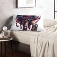 thumbnail image 6 of Uemuo Cool Patriotic Buffalo Cowboy Print Throw Pillow Case – Cozy & Soft Cushion Cover, Hypoallergenic Pillow Case for Sleeping, Perfect for Women with Envelope Closure-14"x20", 6 of 6