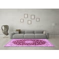 thumbnail image 3 of Ahgly Company Indoor Rectangle Medallion Pink Traditional Area Rugs, 8' x 10', 3 of 4