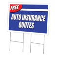 thumbnail image 1 of SignMission C-2436 Free Auto Insurance Q 24 x 36 in. Free Auto Insurance Q Yard Sign & Stake, 1 of 1