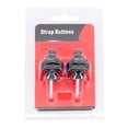 thumbnail image 4 of 2 Pcs Verrous de Sangle de Guitare Boutons Ronds pour Basses Électriques Acoustiques Pièces Noir, 4 of 9