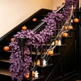 thumbnail image 6 of Sruoe Artificial Willows Vines Burgundy Halloween Decorations Rayon Ivy Flexible Stems for Indoor and Outdoor Fireplace Decorations Thanksgiving Day, 6 of 6