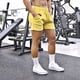thumbnail image 3 of Pantalones cortos elásticos de entrenamiento para sentadillas para hombre - Algodón, color liso, tallas M-XXXL, estilo playero/casual, fácil cuidado, 3 of 3