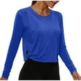 thumbnail image 2 of Miqool Womens Long Sleeve Workout Tops UPF 50+ Sun Protection Shirt Hollow Out Running Gym Quick Dry Shirt, 2 of 7