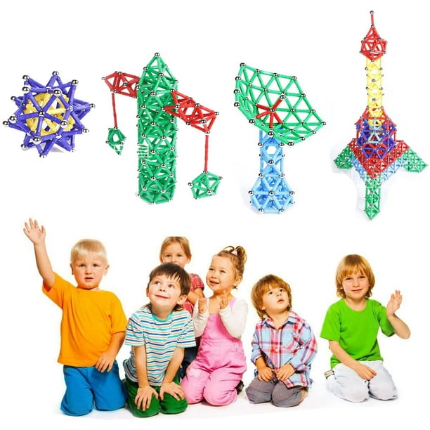 Magnetic online building sticks