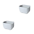 thumbnail image 3 of Kearding Cubo de basura eficiente y duradero para la gestión de residuos de cocina cubo de basura multifuncional montado en la pared blanco gris blanco 2Conjunto, 3 of 6