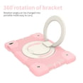 thumbnail image 4 of iPad 6th/5th Generation 9.7 Case, Protective Case with Pencil Holder, [Crossbody Strap], Full-Body Silicone+PC Rotatable Kickstand & Hand Strap for iPad 5th/6th Gen/Air 2/ Pro 9.7,Pink, 4 of 11