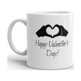 thumbnail image 2 of Heart Shaped Hands Valentine's Day Coffee Tea Ceramic Mug Office Work Cup Gift 11 Oz, 2 of 3