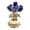 Deep Blue, variant on Lynono Co.,Ltd Crystal Rose Flower Figurines with Base,Glass Flower Bouquet Handmade Crystal Flower Collectibles Home Table Decors