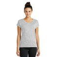 thumbnail image 2 of Sport Tek Adult Female Women Electric Heather T-Shirt Silver Electrc 4X-Large, 2 of 2