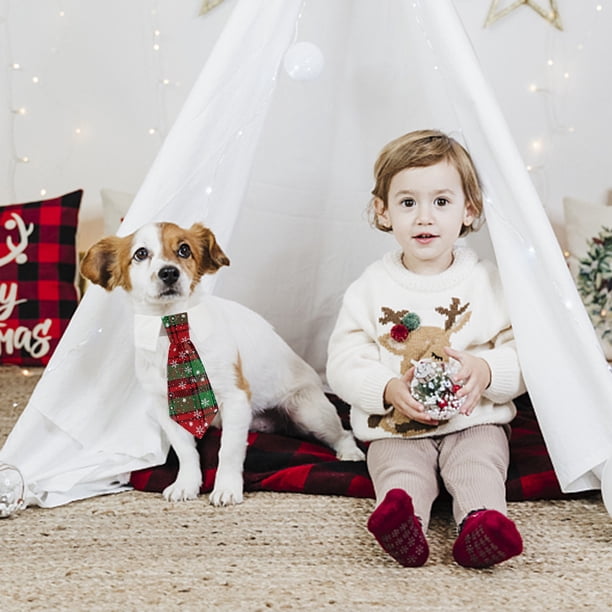 Exquisitas pajaritas para perros y gatos, corbatas navideñas para perros, collares, adornos, regalos (estilo F) Ndcxsfigh Para estrenar