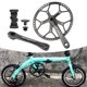 thumbnail image 5 of Juego de bielas de bicicleta de montaña - 170 mm 130 BCD Juego de bielas de bicicleta MTB Piezas de ciclismo Juego de bielas con BB para accesorios de Juego de bielas 58T Macarena Brazo de manivela de bicicleta, 5 of 8