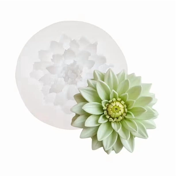 Elegante molde for velas florales: molde de silicona antiadherente for hacer velas, escamas de jabón, resina, arcilla y otras manualidades.