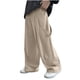 thumbnail image 2 of Cowsor Men's Baggy Cargo Pants Casual Loose Fit Wide Leg Pants with Elastic Waist, 2 of 7