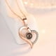 thumbnail image 1 of Collar de plata de ley S925 con proyección de "Te amo" en 100 idiomas para mujer, collar sencillo con memoria de amor hueco, cadena de clavícula, 1 of 5