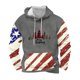 thumbnail image 1 of Sudadera con capucha para hombre, informal, con cordón, estampado navideño, deportiva, blusa de poliéster, 1 of 4